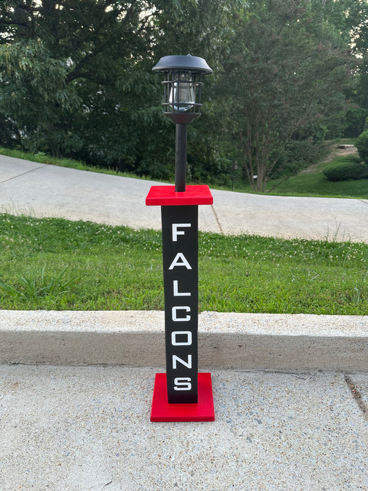 Solar Light Post - Atlanta Falcons