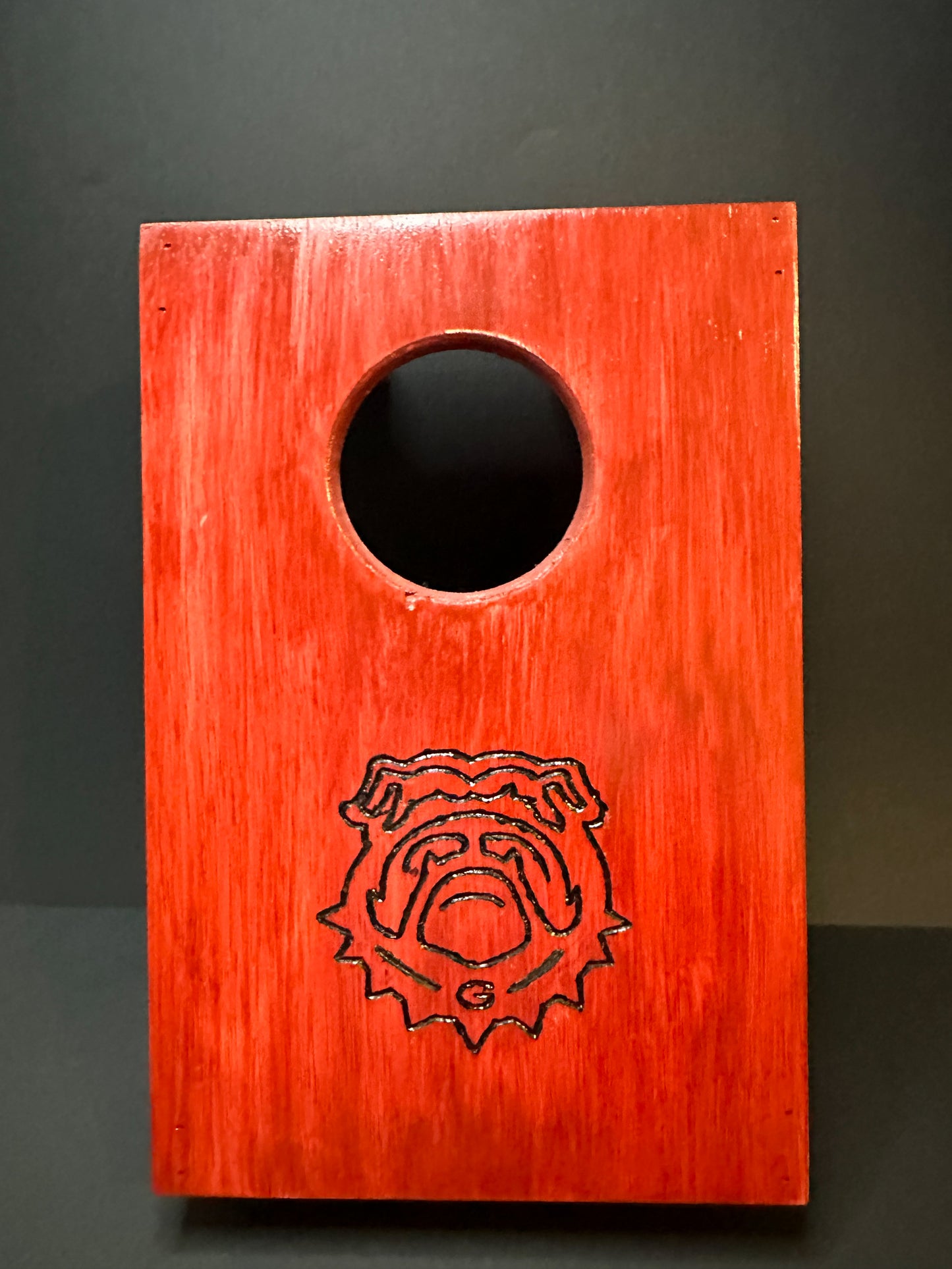 University of Georgia Tabletop Cornhole Board Set - Stained and Etched