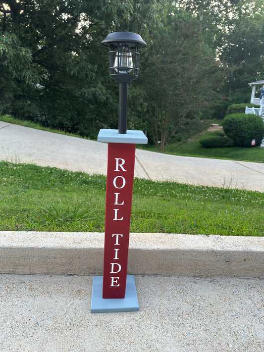 Solar Light Post - Alabama